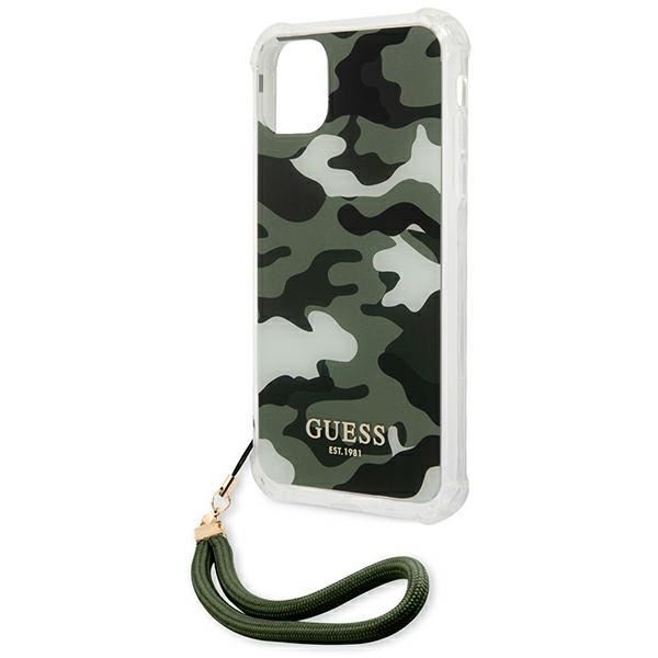 Guess GUHCN61KSARKA iPhone 11 / Xr 6,1" zielony/khaki hardcase Camo